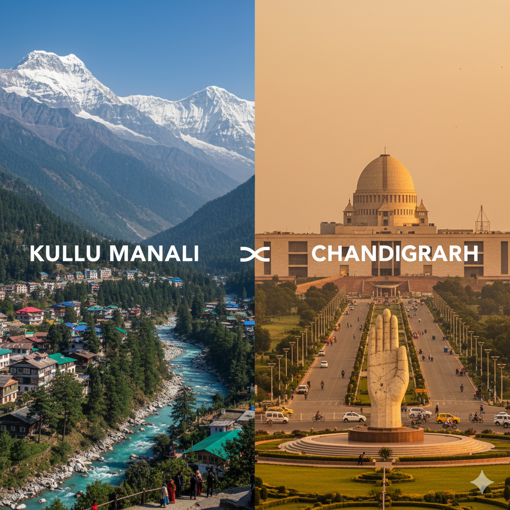 Shimla Kullu Manali Chandigarh Tour